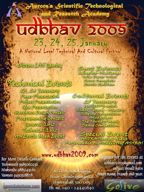 udbhav 2009 flyer