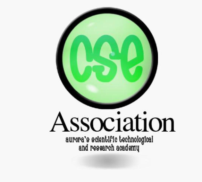 CSE logo with green bubble text in a glossy green circle, with full name below