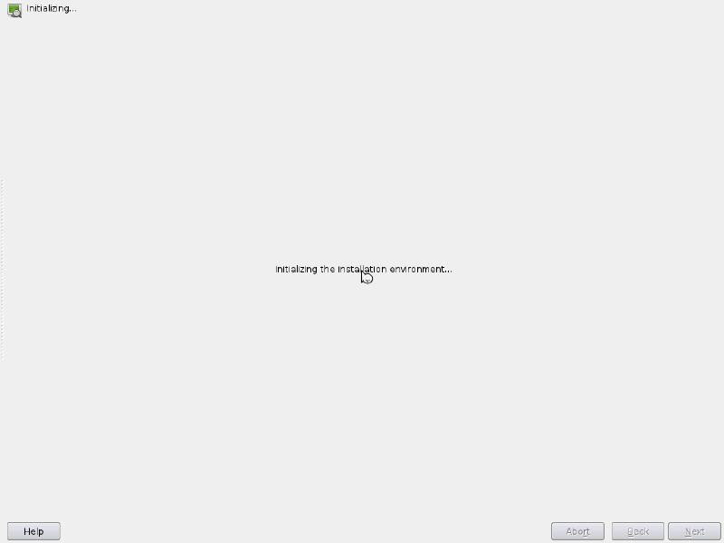 Initializing the installation environment