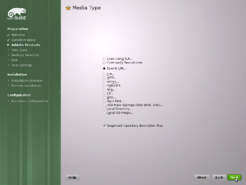 Media Type selection for Add-On Products