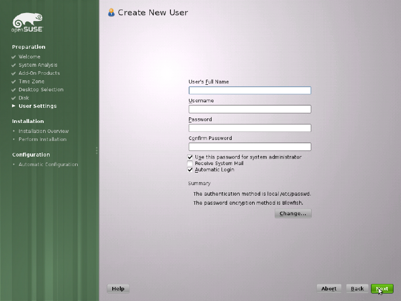 Expert Partitioner showing disk layout