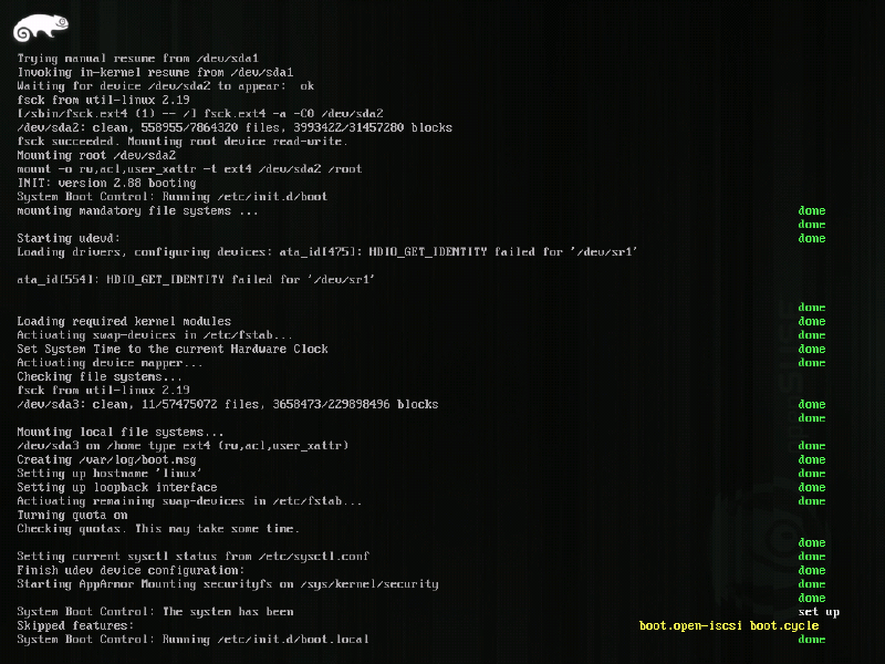 Perform Installation Details tab showing actions performed
